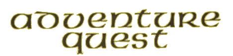 Adventure Quest logo for Commodore 64
